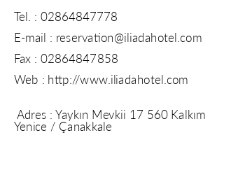 liada Hotel iletiim bilgileri